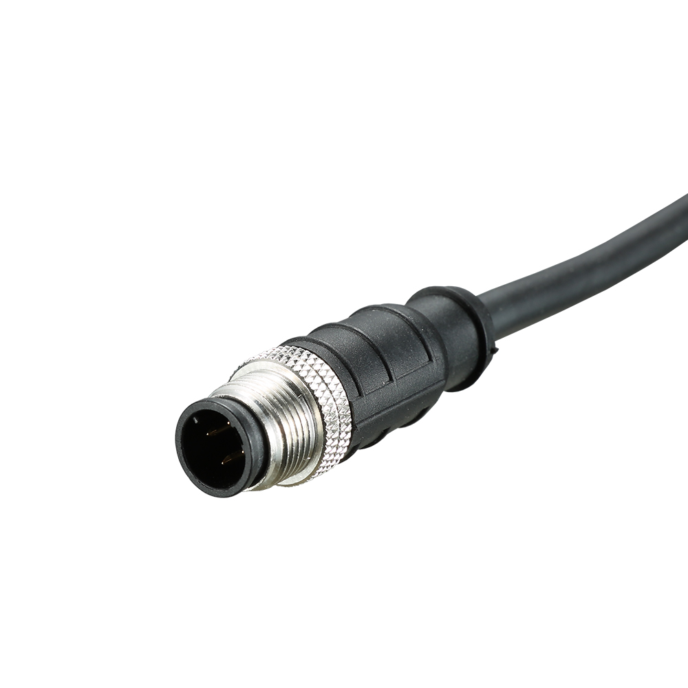 M12系列2,3,4,5,6,8,12,17芯螺纹防水连接器带线